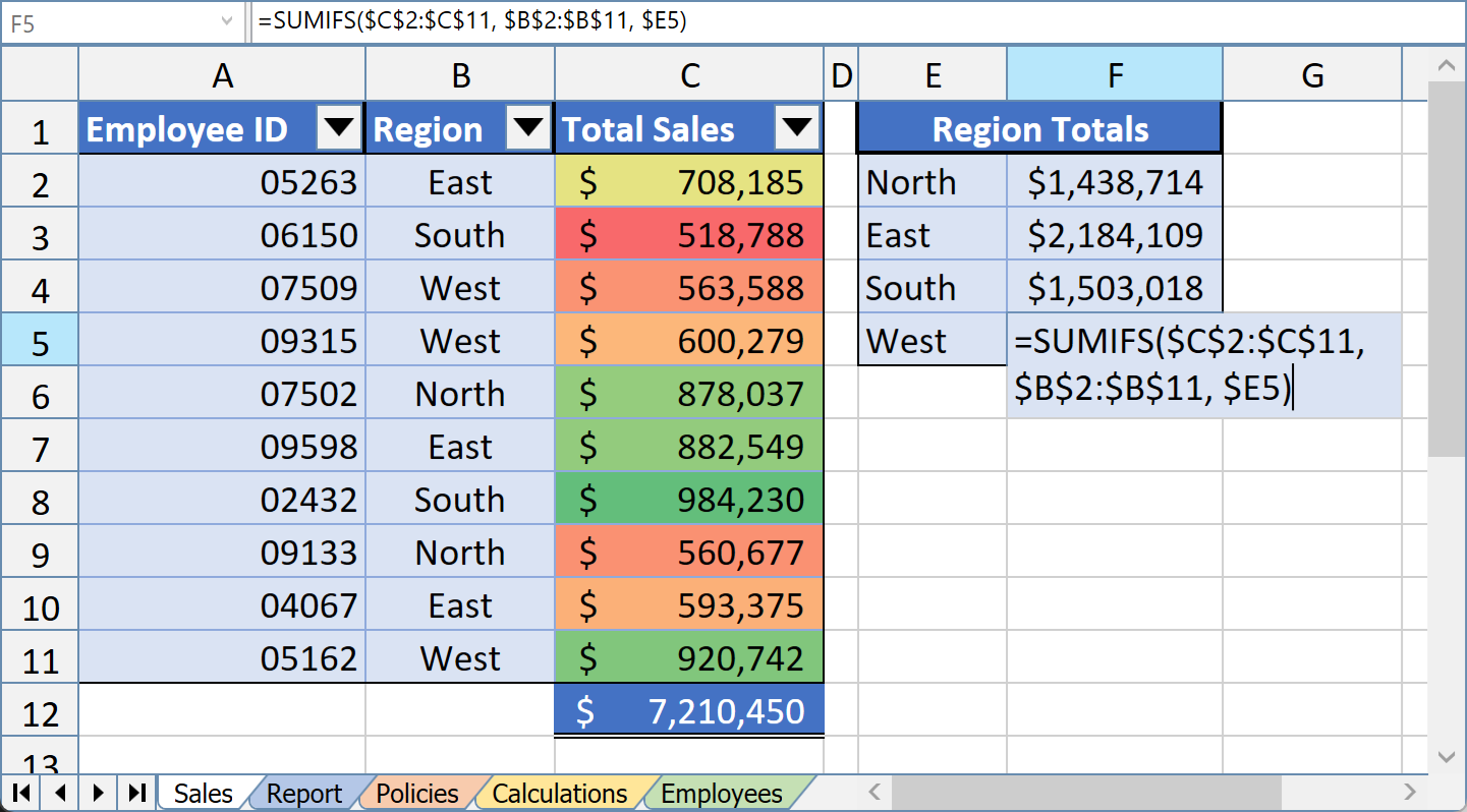 Screenshot of the WPF WorkbookView and FormulaBar controls