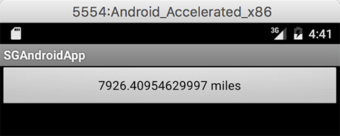 Android Emulator Screenshot of SpreadsheetGear Calculation